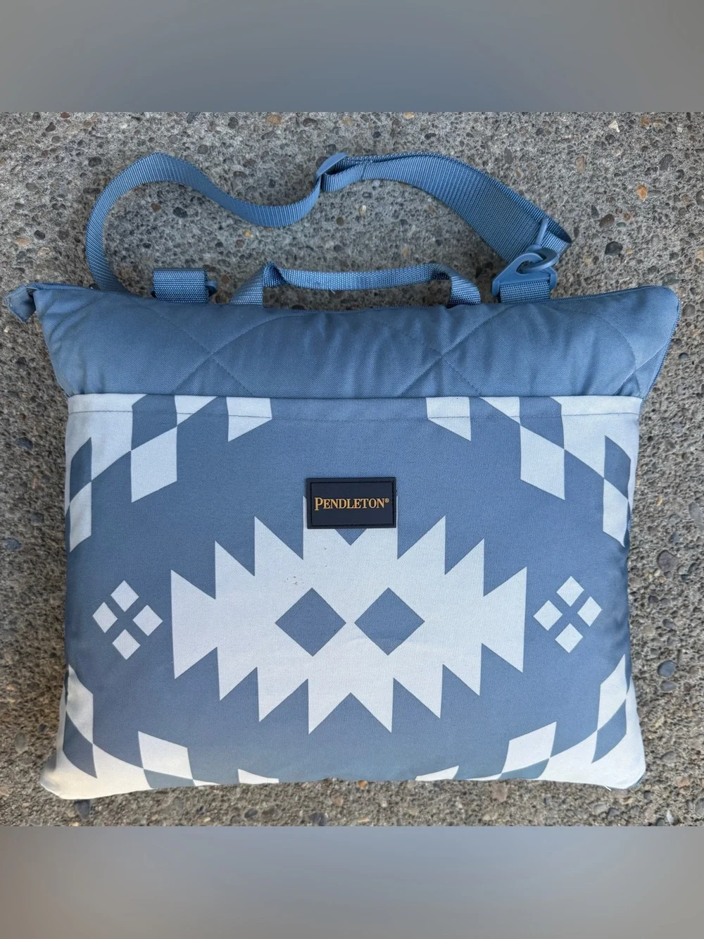 Pendleton Outdoor Packable Folding Blanket Pillow Picnic Camping Festival 60x72”